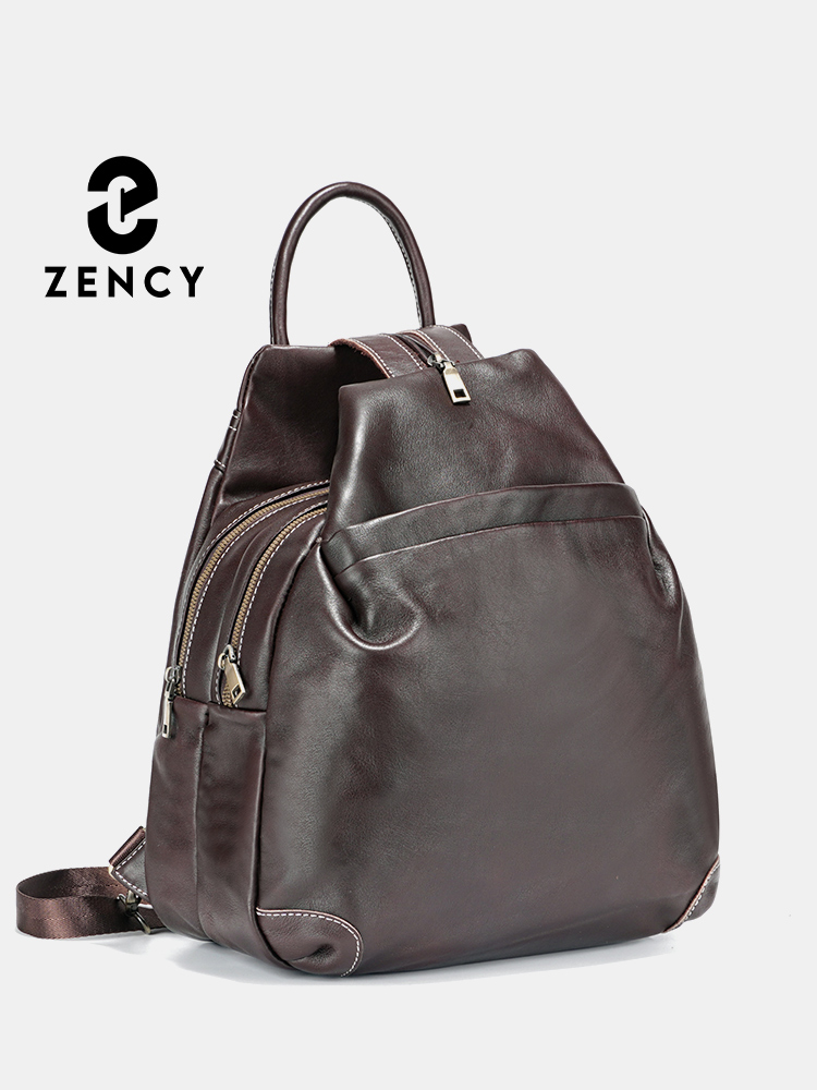 Travel Backpack Anti Theft - Женские дизайнерские рюкзаки Zency из натуральной