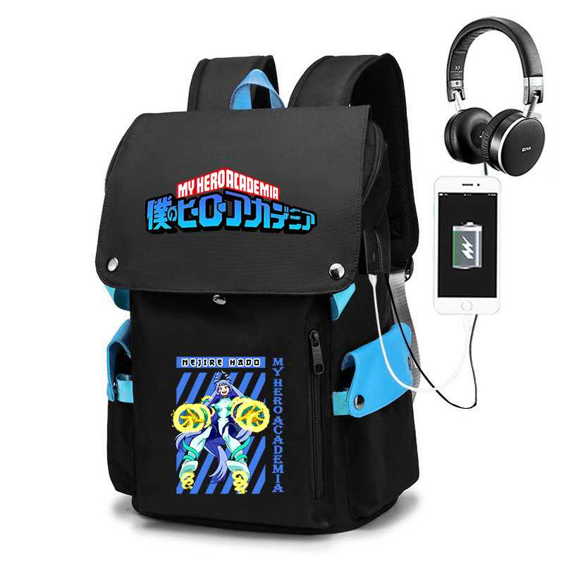 School Backpack Teen - Школьный рюкзак с аниме-принтом My Hero