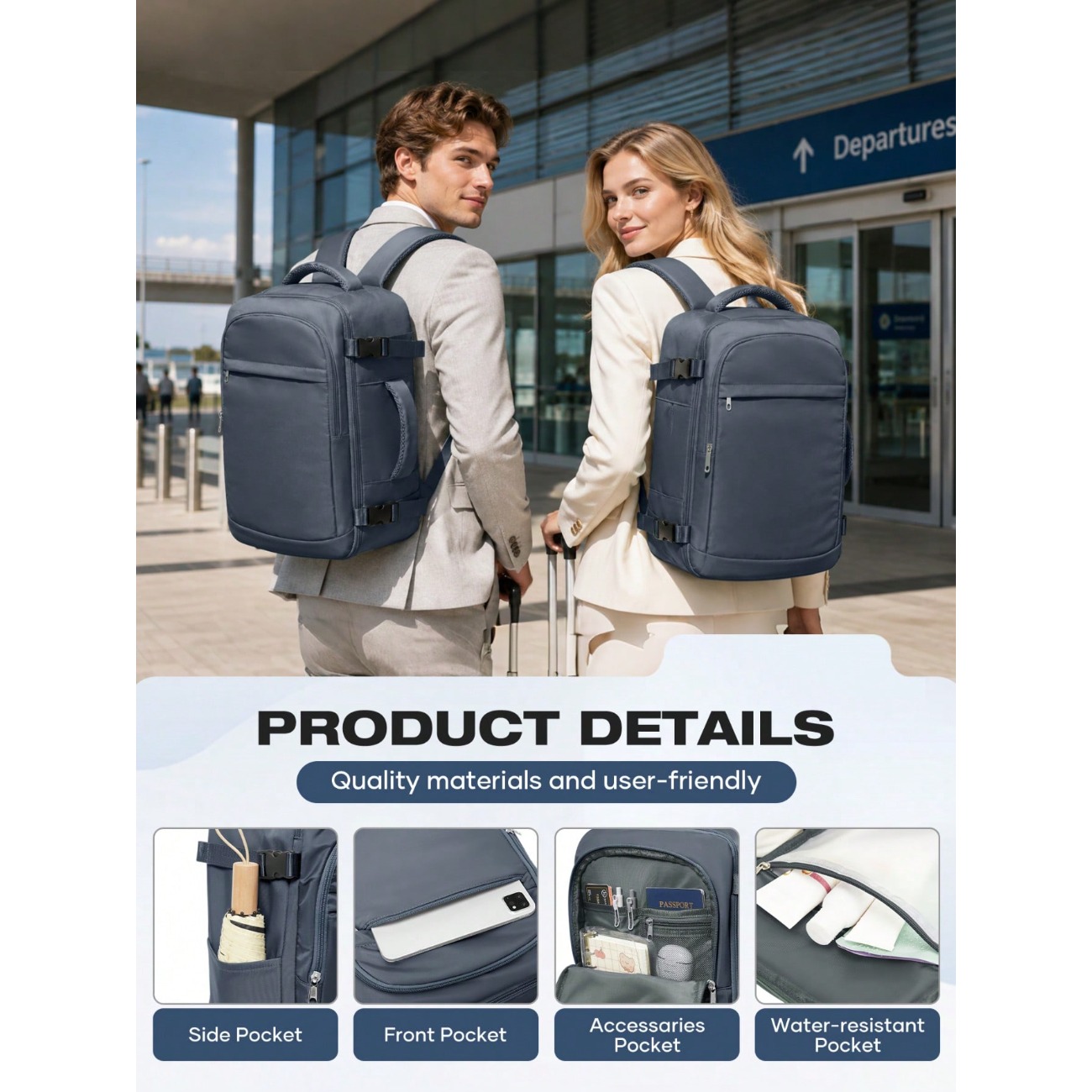 Легкий дорожный рюкзак большой – обзор и цена Laptop Backpack 15.6