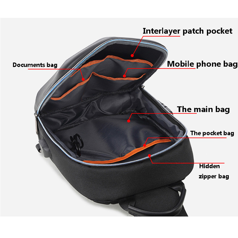 Мужская сумка-кофр с защитой о – обзор и цена Travel Backpack Anti Theft