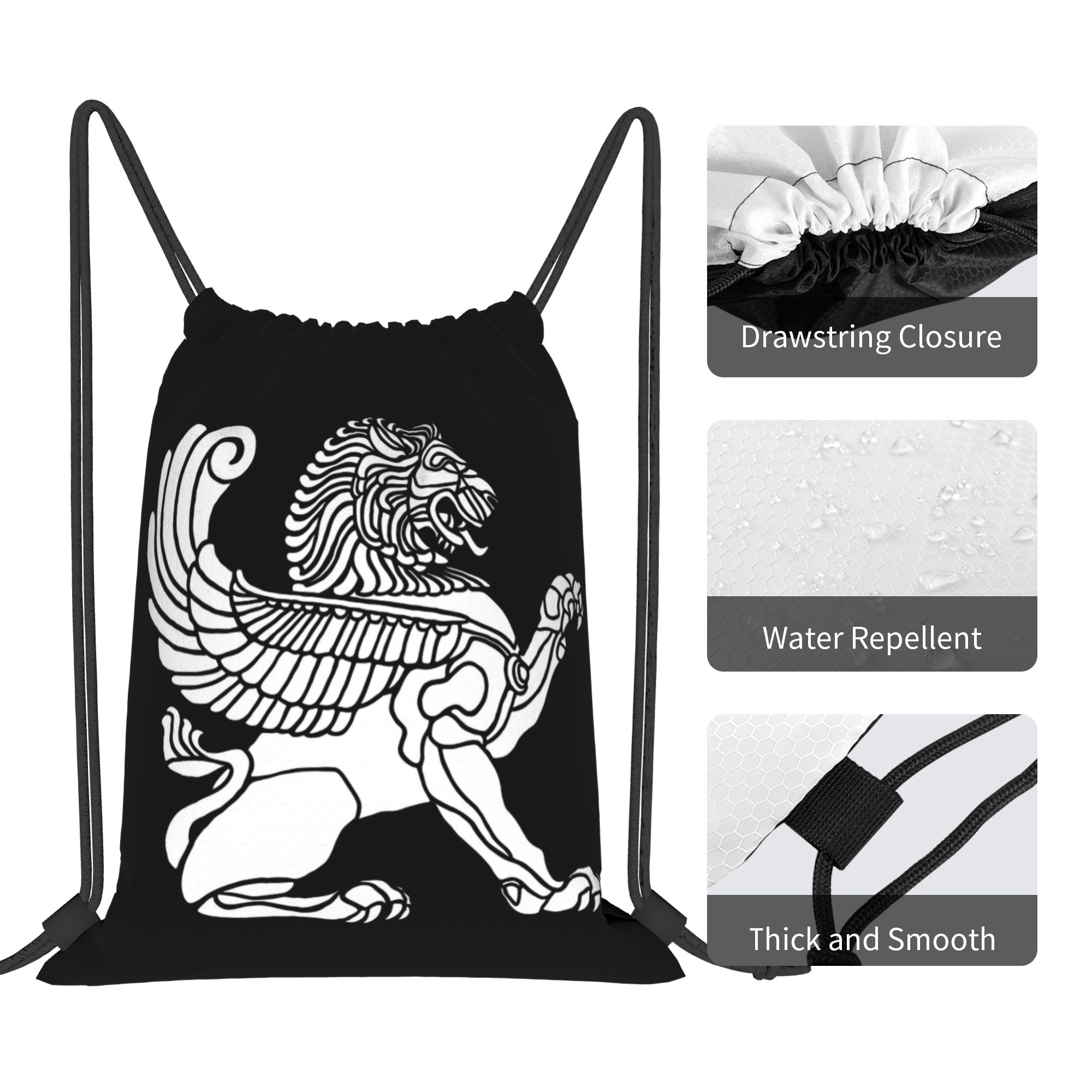 Рюкзак-мешок с символикой перс – обзор и цена Drawstring Gym Bag