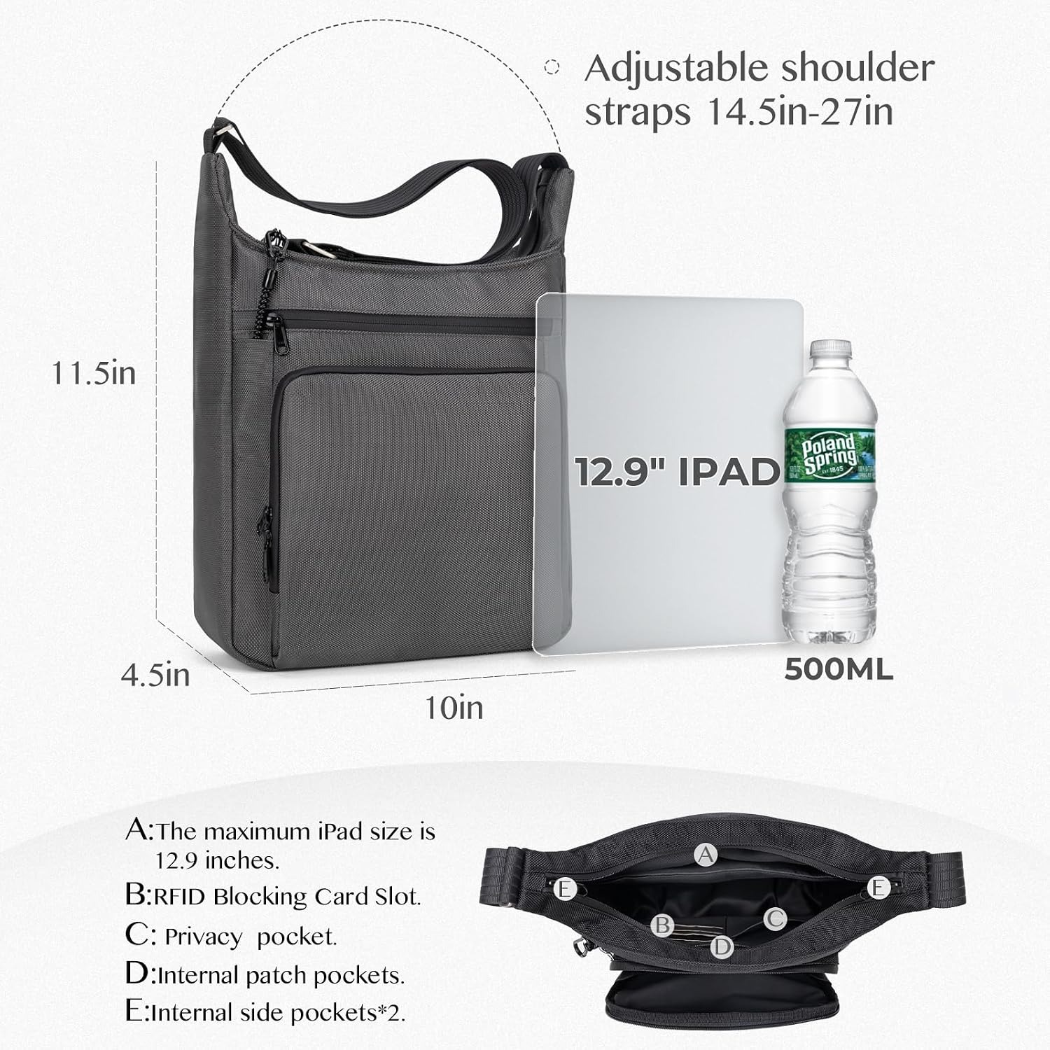 Рюкзак-слинг с защитой от краж – обзор и цена Travel Backpack Anti Theft