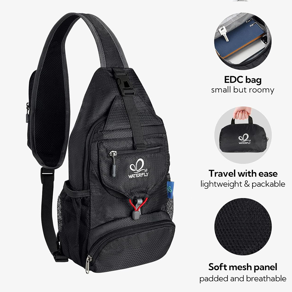 Нагрудная сумка WATERFLY, мале – обзор и цена Canvas Backpack Casual