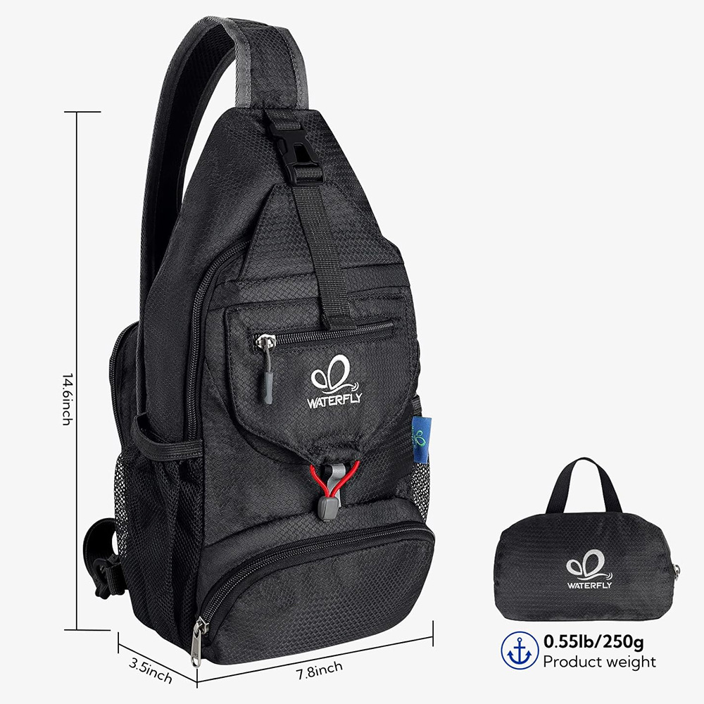 Нагрудная сумка WATERFLY, мале – обзор и цена Canvas Backpack Casual