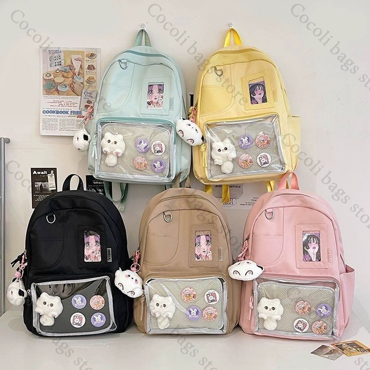 Однотонный рюкзак-итабэг конфе – обзор и цена Canvas Backpack Casual